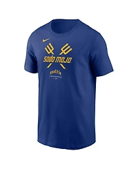 Nike Men's Royal Seattle Mariners City Connect Large Logo T-Shirt