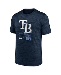 Nike Men's Navy Tampa Bay Rays Large Logo Velocity T-Shirt
