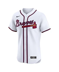 Nike Men's White Atlanta Braves Home Elite Jersey