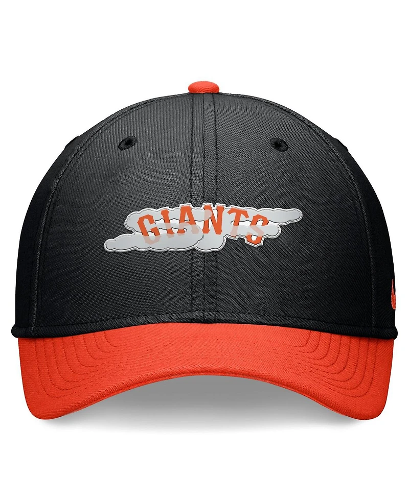 Nike Men's Black/Orange San Francisco Giants 2024 City Connect Swoosh Flex Hat