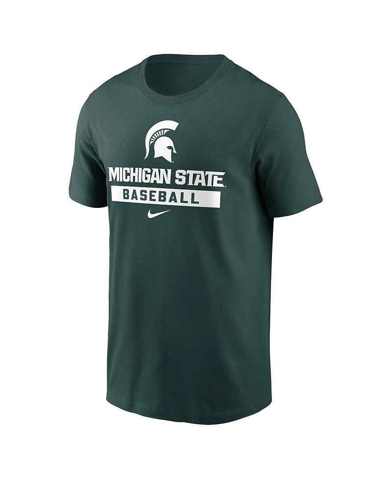 Nike Men's Green Michigan State Spartans Baseball T-Shirt