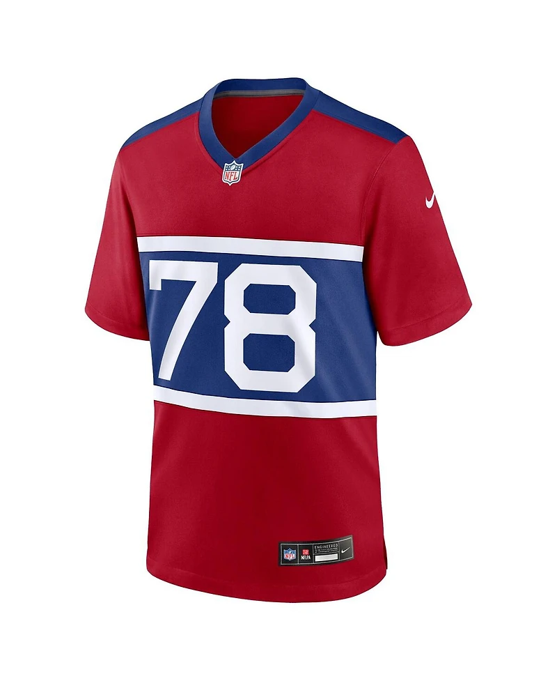 Nike Men's Andrew Thomas Century Red New York Giants Alternate Player Game Jersey