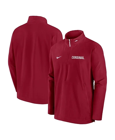 Nike Men's Cardinal Stanford Sideline Coaches Quarter-Zip Jacket