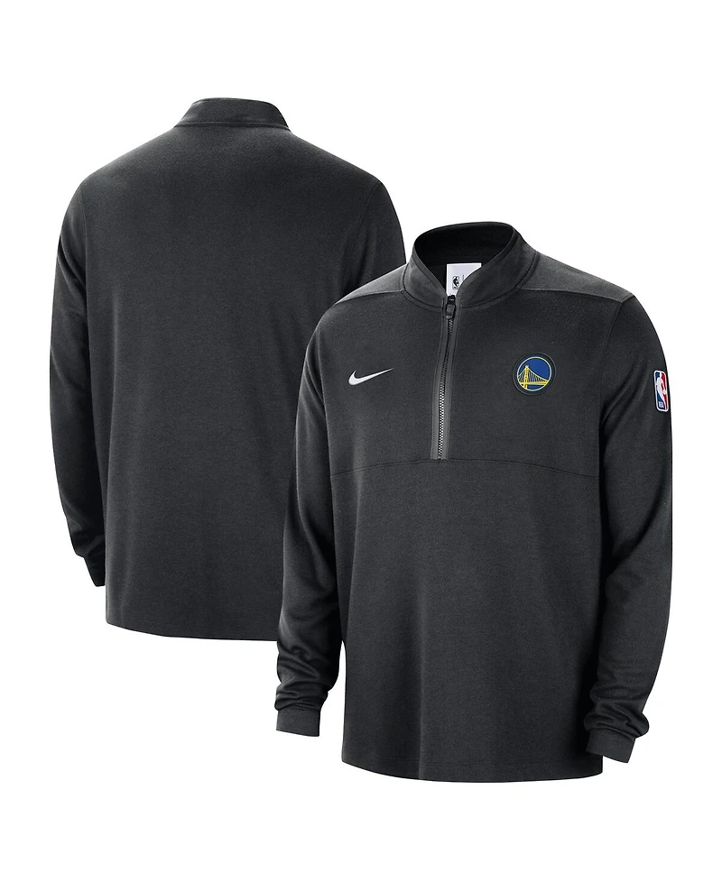 Nike Men's Black Golden State Warriors 2024/25 Courtside Performance Half-Zip Top