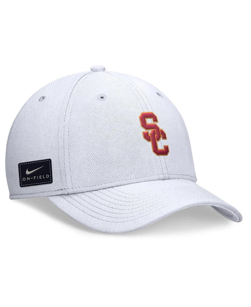 Nike Men's White Usc Trojans 2024 On-Field Swoosh Flex Hat