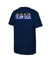 Outerstuff Men's and Women's Navy Team Usa Minions Flag Rings T-Shirt