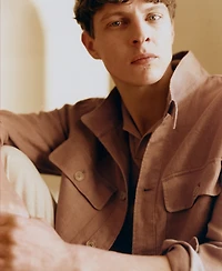 Mango Men's Linen Pockets Detail Overshirt