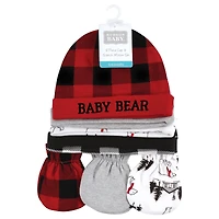 Hudson Baby Baby Boys Hudson Unisex 8Pk Cap/Scratch Mitten Set