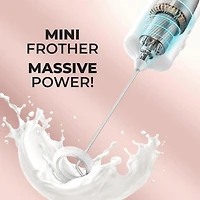 Powerful Mini Milk Frother Handheld - Electric Hand Mixer
