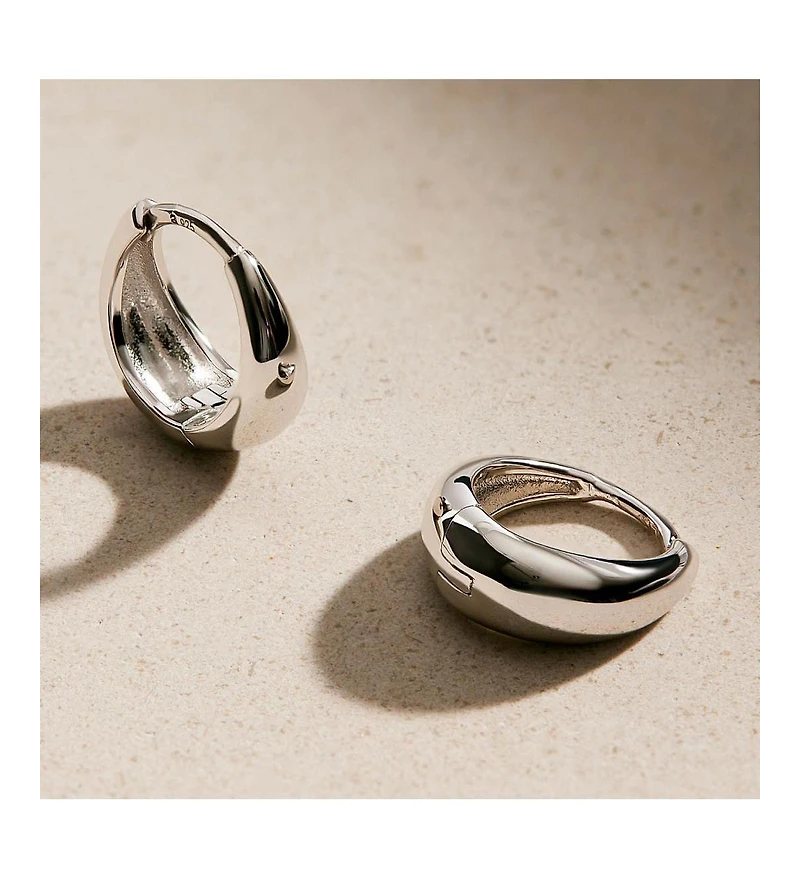 Ana Luisa Bold Huggie Hoops - Nate Silver