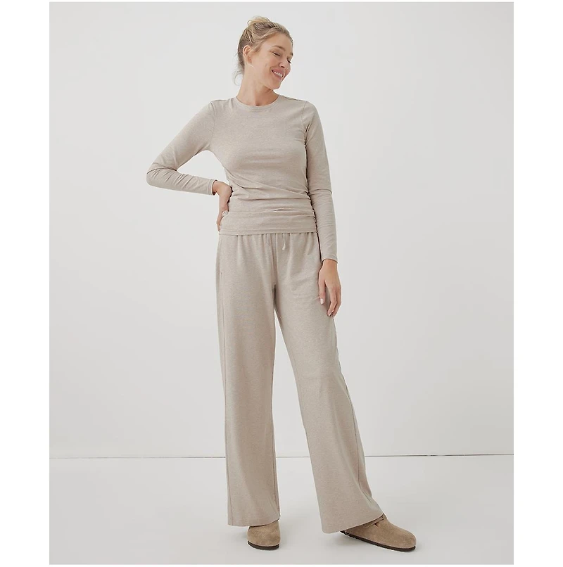 Pact Women's Organic Cotton Cool Stretch Fitted Long Sleeve Tee