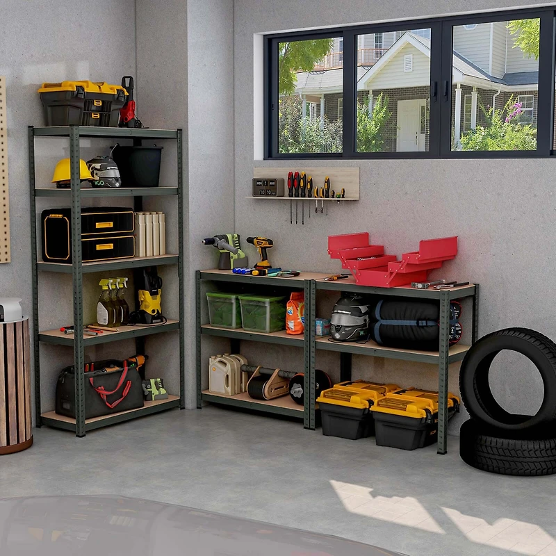 5 Tier Adjustable Garage Shelving Unit with 2000 lbs Max Load for Warehouse