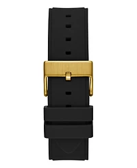 Guess Men's Multi-function Black Silicone Watch, 46mm