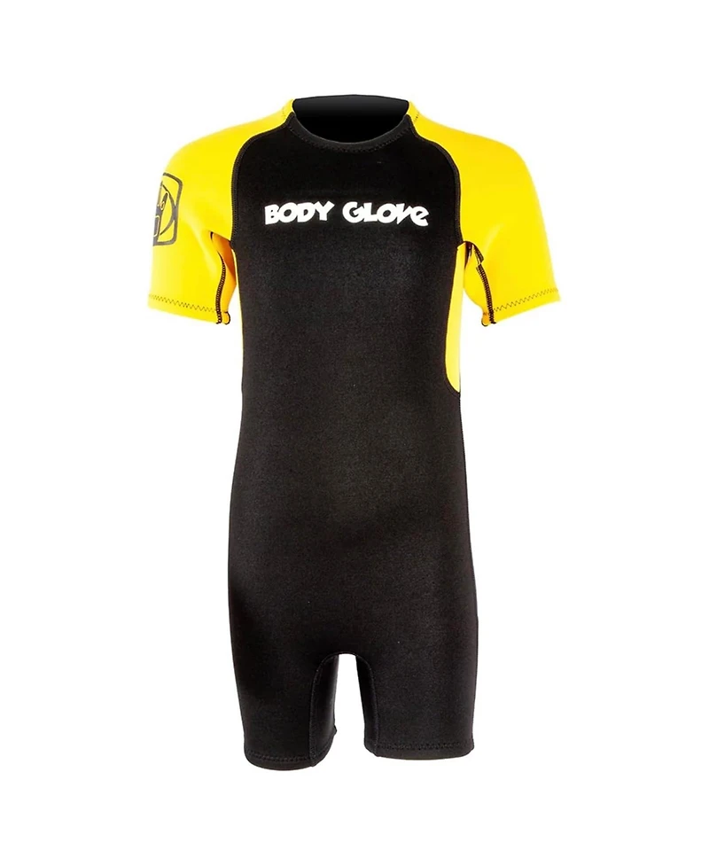 Pro 3 Kids Wetsuit 2mm Back-Zip Short Sleeve Springsuit Fits 50-60 Lbs