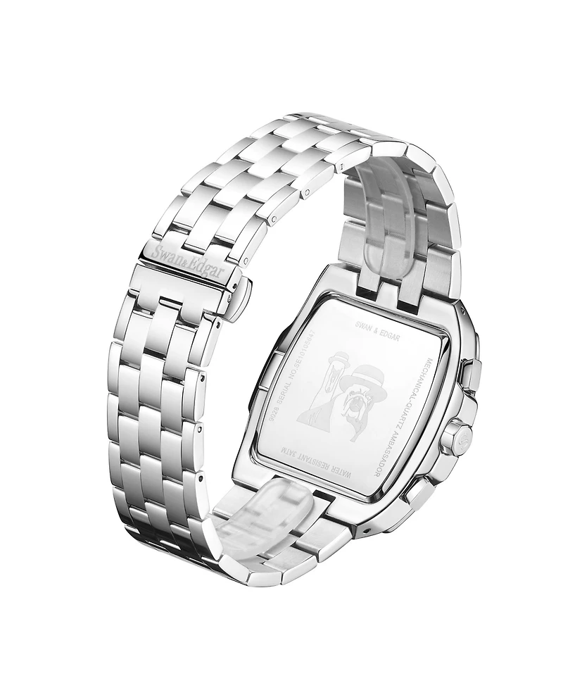 SE0065M Swan & Edgar Hand Assembled Ambassador Mechanical Quartz Hybrid Steel