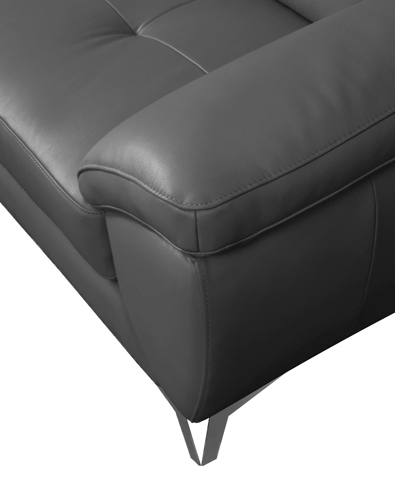 Abbyson Living 44" Top Grain Leather Chair