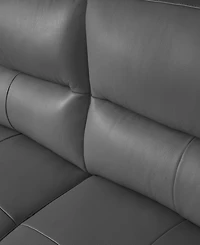 Abbyson Living 70" Top Grain Leather Loveseat