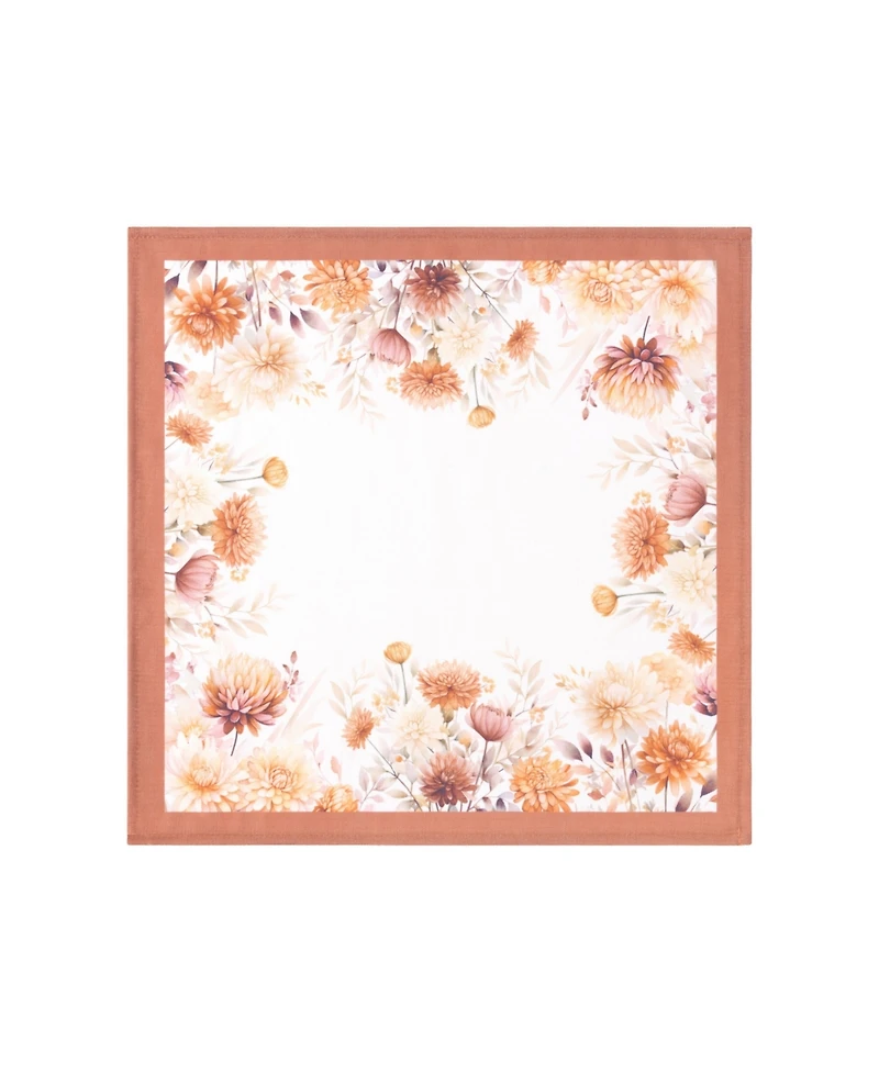 Elrene Autumn Blooms Napkins 17" x 17", Set of 4