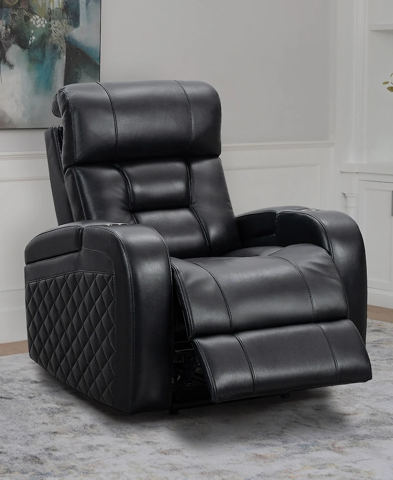 Abbyson Living 42" Leather Theater Power Recliner