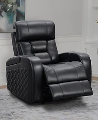 Abbyson Living 42" Leather Theater Power Recliner