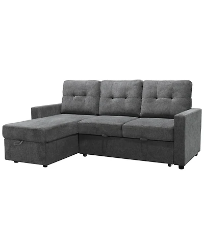 Abbyson Living 83" Fabric Storage Sofa Bed