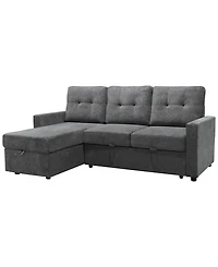 Abbyson Living 83" Fabric Storage Sofa Bed