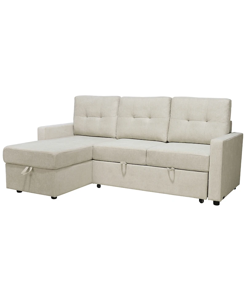 Abbyson Living 83" Fabric Storage Sofa Bed