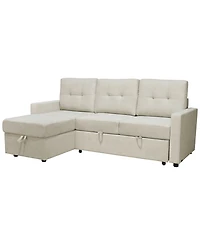 Abbyson Living 83" Fabric Storage Sofa Bed