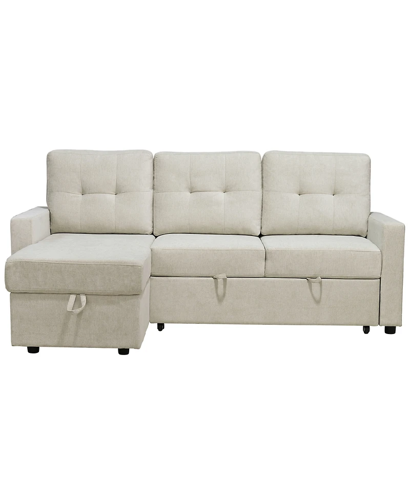 Abbyson Living 83" Fabric Storage Sofa Bed
