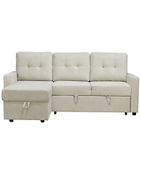 Abbyson Living 83" Fabric Storage Sofa Bed