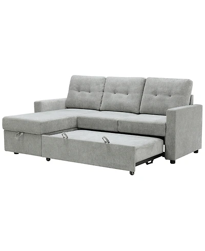 Abbyson Living 83" Fabric Storage Sofa Bed
