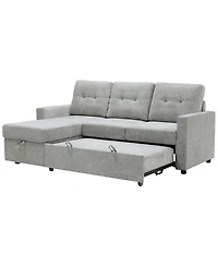 Abbyson Living 83" Fabric Storage Sofa Bed