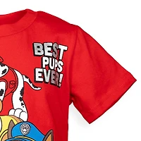 Paw Patrol Toddler Boys Chase Marshall Rubble Rocky 4 Pack Graphic T-Shirts to