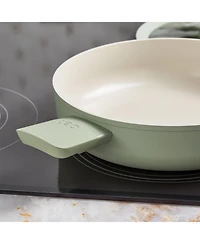 BergHOFF Balance 6Pc Non-stick Ceramic Cookware Set With Glass Lid, Recycled Aluminum
