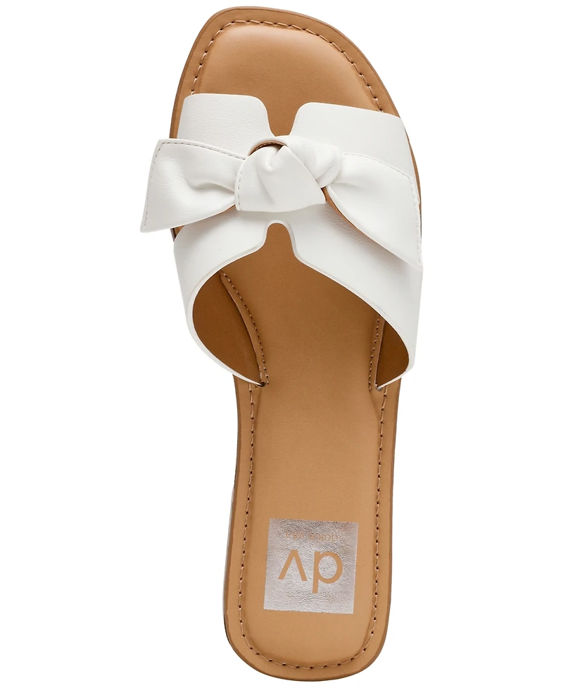 Dv Dolce Vita Women's Jada Bow Slip-On Flat Sandals