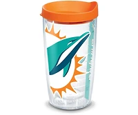 Tervis Nfl Miami Dolphins - Colossal Made in Usa Double Walled Insulated Tumbler Travel Cup Keeps Drinks Cold & Hot, 16oz, Classic