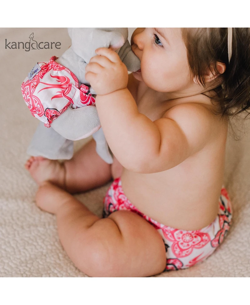 Kanga Care Rumparooz Reusable Baby Doll Diaper Set (2pk) for 10-16 Inch Dolls