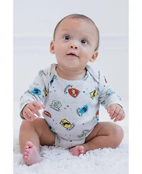 Harry Potter Baby Boys Hogwarts [SizeRangeDescription1] 5 Pack Long Sleeve Bodysuits [SizeDescription1]