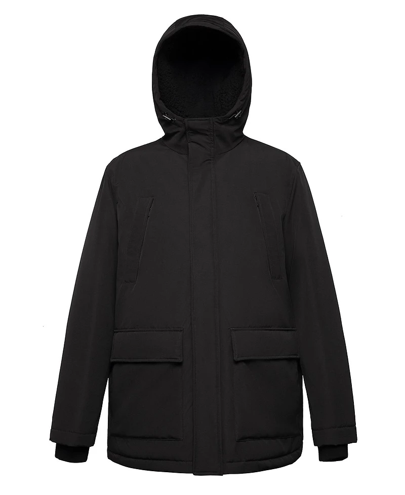 Rokka&Rolla Men's Ultimate Winter Parka with Fleece-Lined Hood