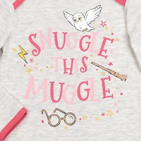 Harry Potter Baby Girls Hedwig 3 Pack Long Sleeve Swaddle Sleeper Gown