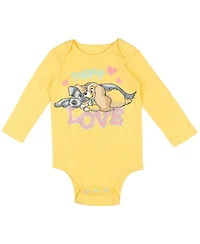 Bambi Baby Girls Disney Classics 5 Pack Bodysuits