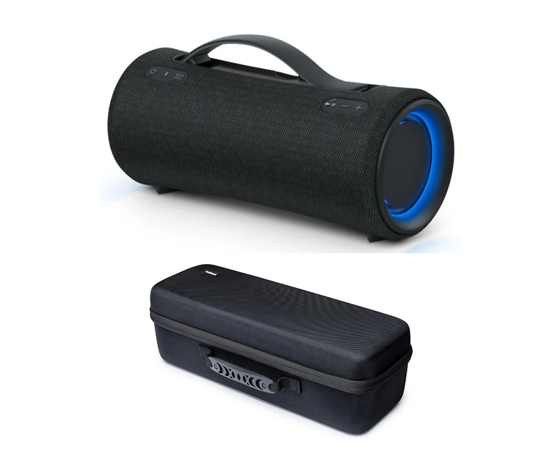 Sony Srs-XG300 X-Series Wireless Portable-Bluetooth Party-Speaker (Black) Bundle