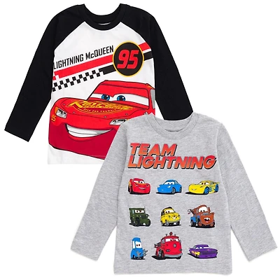 Disney Toddler Boys Toy Story Cars Lion King Guard Mickey Mouse 2 Pack Cosplay Long Sleeve T-Shirts to