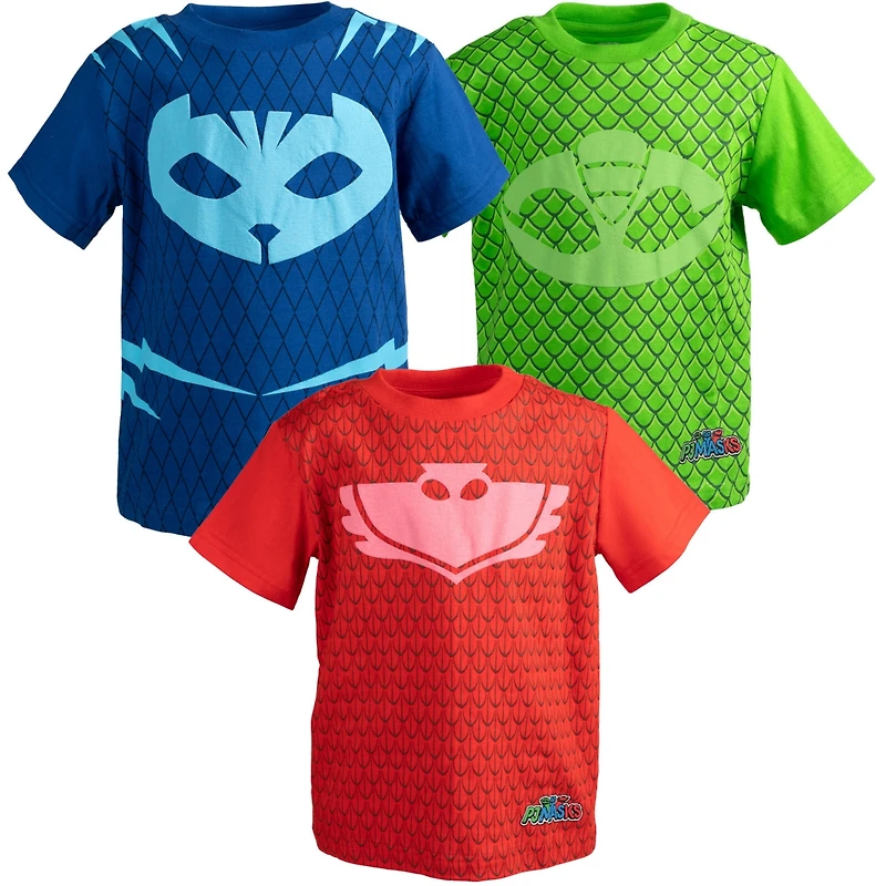 Pj Masks Toddler Boys 3 Pack T-Shirts
