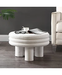 Jonathan Y Rashida Contemporary Minimalist Curvy Low Indoor/Outdoor Accent Table