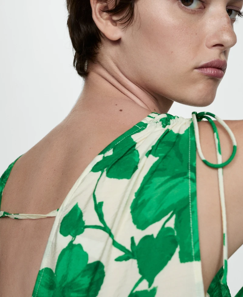 Mango Women's Printed Long Dress