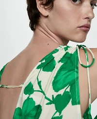 Mango Women's Printed Long Dress