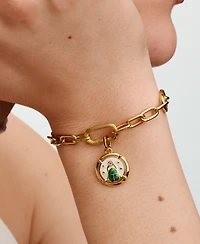 Pandora 14K Gold-Plated Scarab Beetle Medallion Charm