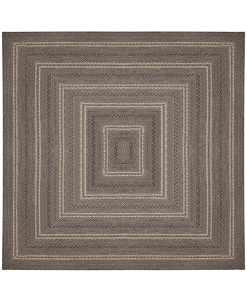 Liora Manne' Monaco Multi Border 7'10"x7'10" Square Area Rug