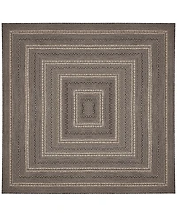 Liora Manne' Monaco Multi Border 7'10"x7'10" Square Area Rug
